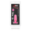 Миниатюрный розовый плаг из силикона Seamless Silicone Butt Plug 3in