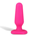 Миниатюрный розовый плаг из силикона Seamless Silicone Butt Plug 3in