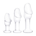 Набор из трех стеклянных стимуляторов Helmet Head Glass Anal Training Kit