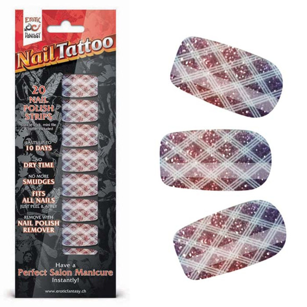 Набор лаковых полосок для ногтей Блестящий градиент NAIL FOIL 
