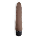 Универсальный вибромассажер цвет шоколад 7" Realistic Vibrator