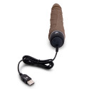 Универсальный вибромассажер цвет шоколад 7" Realistic Vibrator
