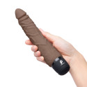 Универсальный вибромассажер цвет шоколад 7" Realistic Vibrator