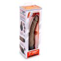Универсальный вибромассажер цвет шоколад 7" Realistic Vibrator