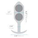 Профессиональная пробка для ношения B-vibe Snug Plug 6 черная