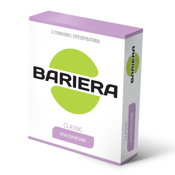 Срок до 11.2026 Презервативы классические «Bariera» Classic 1 уп (3 шт)