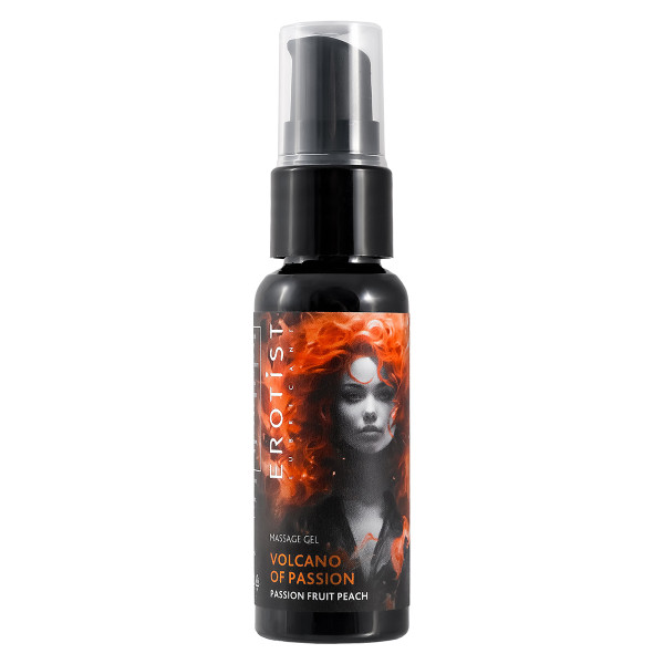 Гель Erotist с эффектом вибрации вкус персик-маракуйя VOLCANO OF PASSION PASSION FRUIT PEACH 25 мл