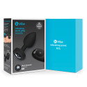 Вибрирующая втулка Vibrating Jewel Plug M/L черного цвета