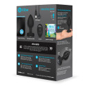 Вибрирующая втулка Vibrating Jewel Plug M/L черного цвета