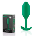 Профессиональная пробка для ношения B-vibe Snug Plug 2 зеленая