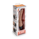 Тонкий анальный массажер 7" Slim Anal Realistic Vibrator мокка