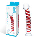 Большой стимулятор с красной спиралью 10in MR. SWIRLY DILDO