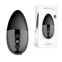 Премиум-вибратор из металла и силикона Le Wand Point темный хром