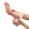 Анальный изогнутый фаллоимитатор SLIPSKIN REALISTIC CURVED 10 in