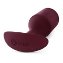 Профессиональная пробка для ношения B-vibe Snug Plug 5 бордо