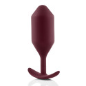 Профессиональная пробка для ношения B-vibe Snug Plug 5 бордо