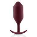 Профессиональная пробка для ношения B-vibe Snug Plug 5 бордо