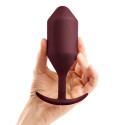 Профессиональная пробка для ношения B-vibe Snug Plug 5 бордо