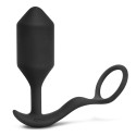 Вибрирующий плаг с кольцом для эрекции Vibrating Snug & Tug размер XL