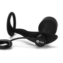 Вибрирующий плаг с кольцом для эрекции Vibrating Snug & Tug размер XL