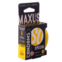 Презервативы в железном кейсе точечно-ребристые MAXUS Special №3 - 1 уп (3 шт)