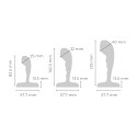 Набор стальных стимуляторов простаты STAINLESS STEEL P-SPOT TRAINING SET