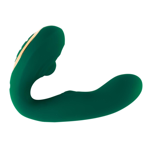 Вибромассажер с тремя независимыми моторами Cobra Clitoral Vibrator изумрудный
