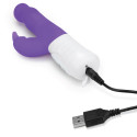 Тонкий кролик-вибратор SLIM SHAFT RABBIT фиолетовый