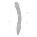 Двухголовый рельефный стимулятор 11 in Double-sided Glass Dildo For G-Spot P-Spot Stimulation