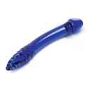 Двухголовый рельефный стимулятор 11 in Double-sided Glass Dildo For G-Spot P-Spot Stimulation