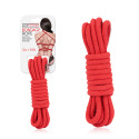 Красная хлопковая веревка 3 м для связывания Bondage Rope