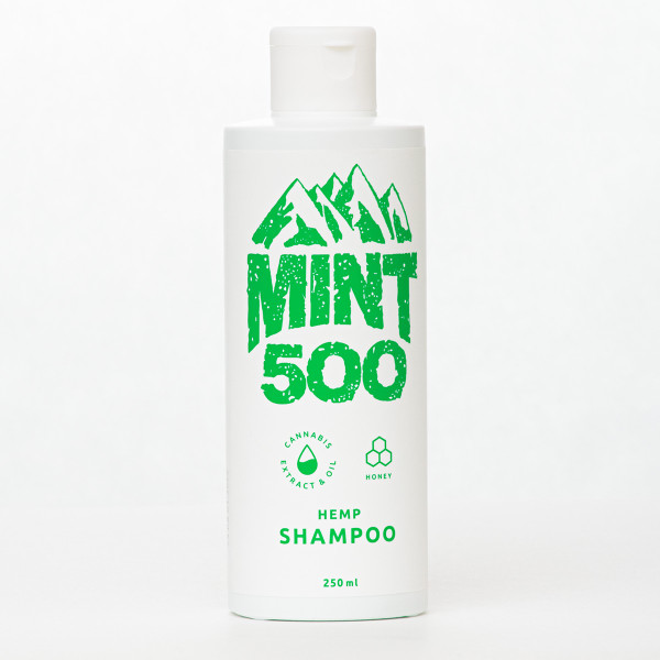 Противовоспалительный шампунь на основе масла и экстракта семян конопли Mint500 Hemp Shampoo 250 мл