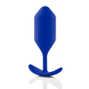 Профессиональная пробка для ношения B-vibe Snug Plug 4 синяя