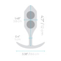 Профессиональная пробка для ношения B-vibe Snug Plug 3 голубая