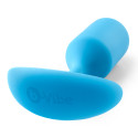 Профессиональная пробка для ношения B-vibe Snug Plug 3 голубая