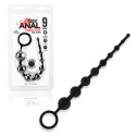 Черные силиконовые анальные бусины Silicone Anal Beads 9 шариков