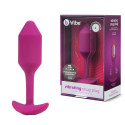 Профессиональная пробка для ношения с вибрацией розовая B-Vibe Vibrating Snug Plug 2