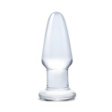 Прозрачный анальный плаг Glass Butt Plug 3,5 in