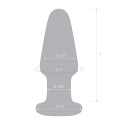 Прозрачный анальный плаг Glass Butt Plug 3,5 in