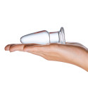 Прозрачный анальный плаг Glass Butt Plug 3,5 in