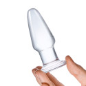 Прозрачный анальный плаг Glass Butt Plug 3,5 in