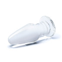 Прозрачный анальный плаг Glass Butt Plug 3,5 in