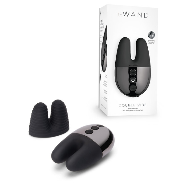 Массажер с двойной вибрацией le WAND Double Vibe темный графит