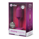 Профессиональная пробка для ношения с вибрацией розовая B-Vibe Vibrating Snug Plug 2