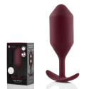Профессиональная пробка для ношения B-vibe Snug Plug 5 бордо
