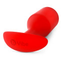 Профессиональная пробка для ношения B-vibe Snug Plug 6 красная