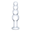Анальная прозрачная пирамида 7,25in BEADED BUTT PLUG