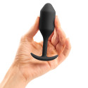 Профессиональная пробка для ношения B-vibe Snug Plug 2 черная
