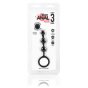 Черные силиконовые анальные бусины Silicone Anal Beads 3 шарика
