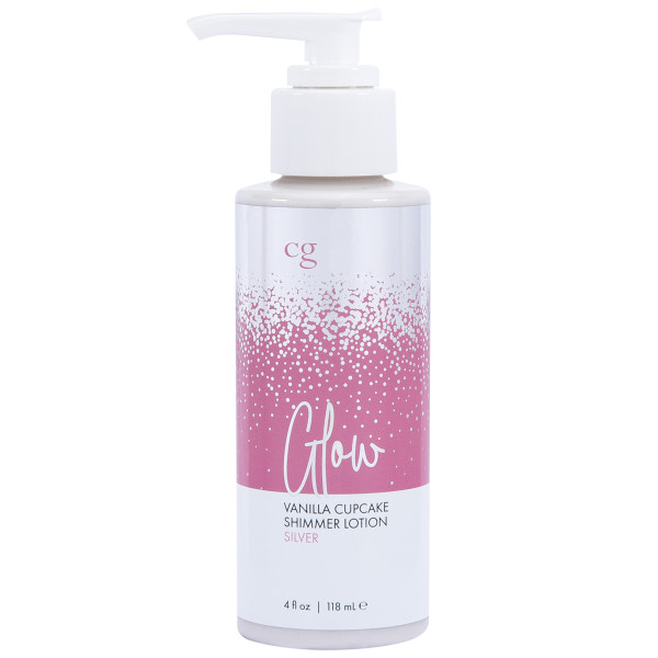 Мерцающий лосьон для тела CG GLOW Vanilla Cupcake Shimmer Lotion серебряные блестки 118 мл
